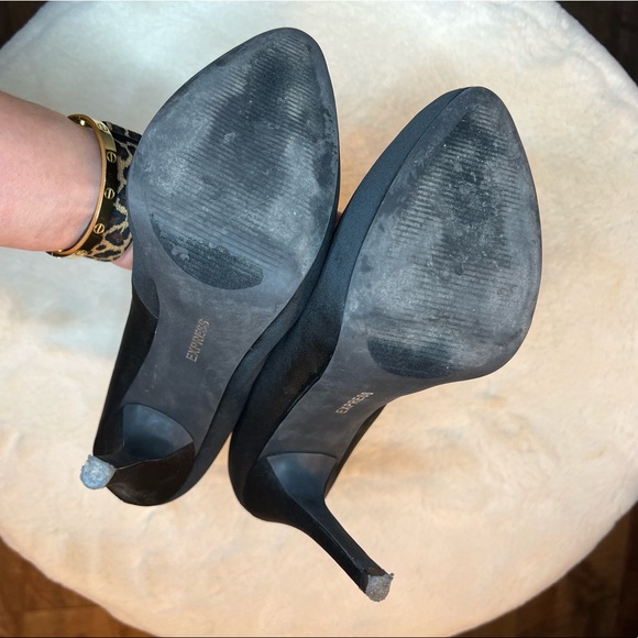 express matte satin stiletto heels - Picture 3 of 13